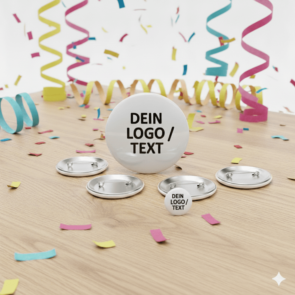 Ansteckbuttons in deinem Stil